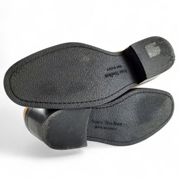 ACNE STUDIOS Italy Camel Suede Chelsea Ankle Boot Bootie Brown Western 39 9 - Picture 14 of 15